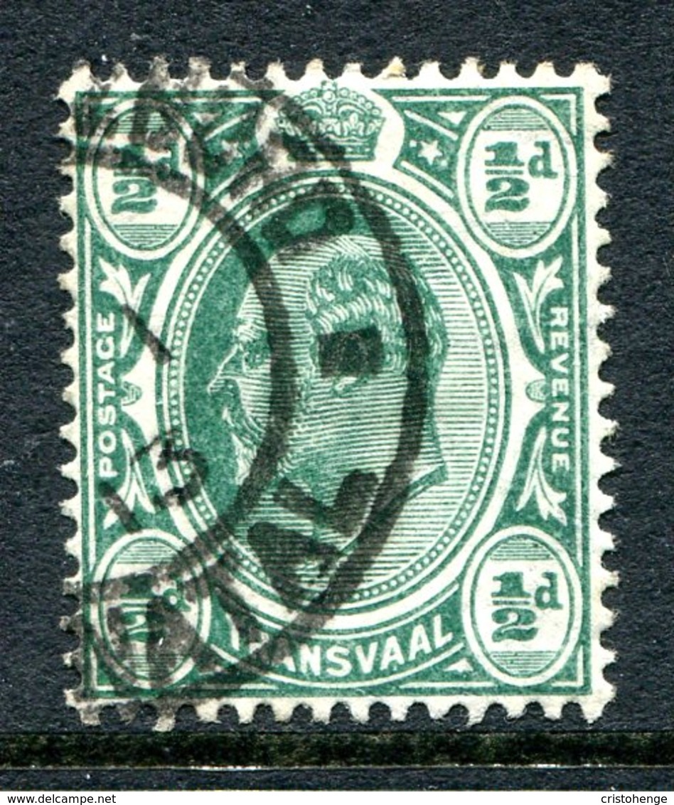 Transvaal - South Africa - 1905-09 KEVII - New Colours - ½d Deep Green Used (SG 273a) - Transvaal (1870-1909)