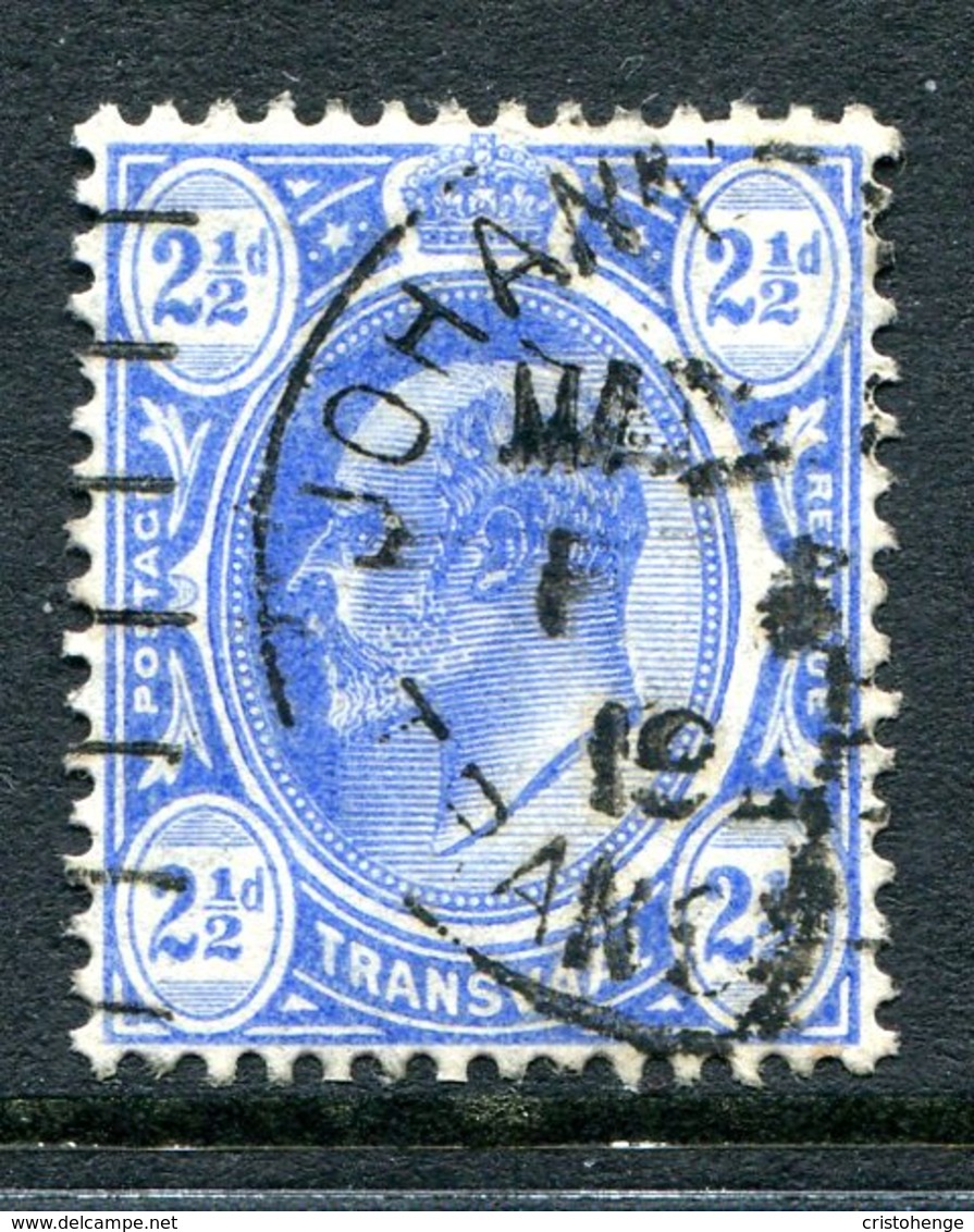 Transvaal - South Africa - 1905-09 KEVII - New Colours - 2½d Bright Blue Used (SG 276) - Transvaal (1870-1909)