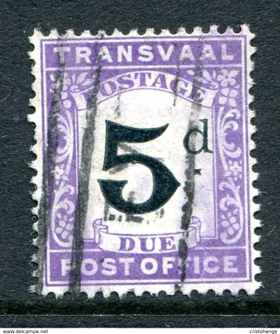 Transvaal - South Africa - 1907 KEVII - Postage Dues - 5d Black & Violet Used (SG D5) - Transvaal (1870-1909)