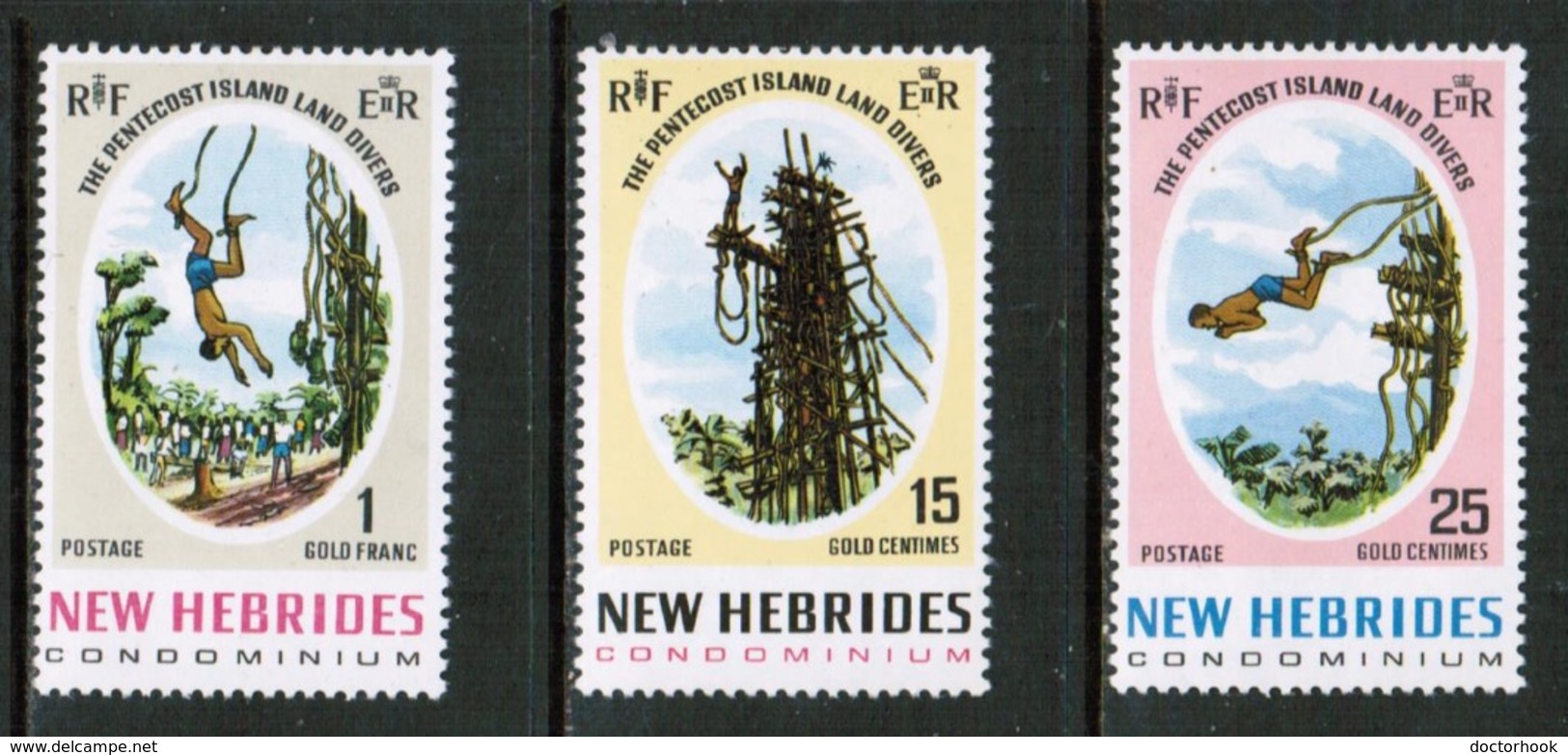 NEW HEBRIDES  Scott # 135-7** VF MINT NH (Stamp Scan # 425) - Unused Stamps