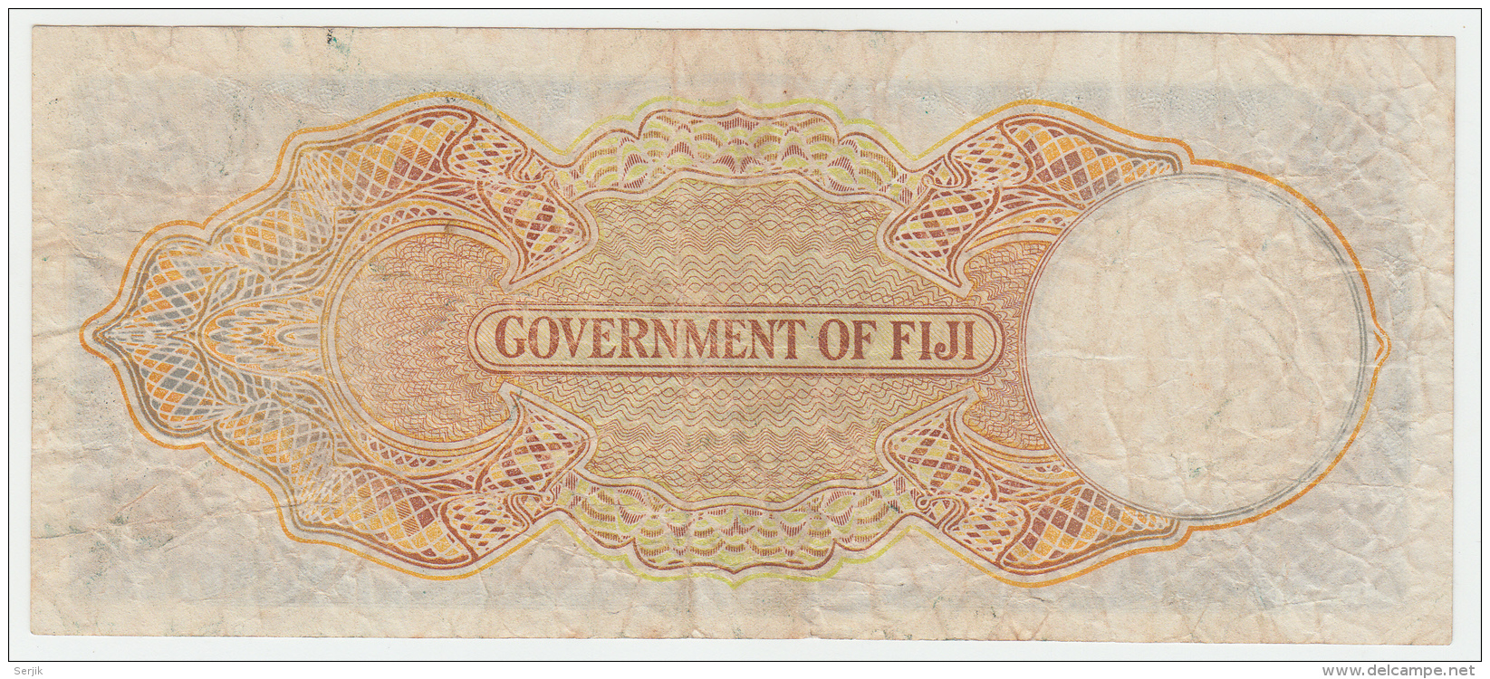 Fiji 5 Shillings 1951 F+ P 37k 37 K - Figi