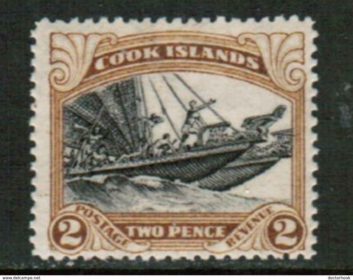 COOK ISLANDS  Scott # 93* VF MINT LH (Stamp Scan # 425) - Cook Islands