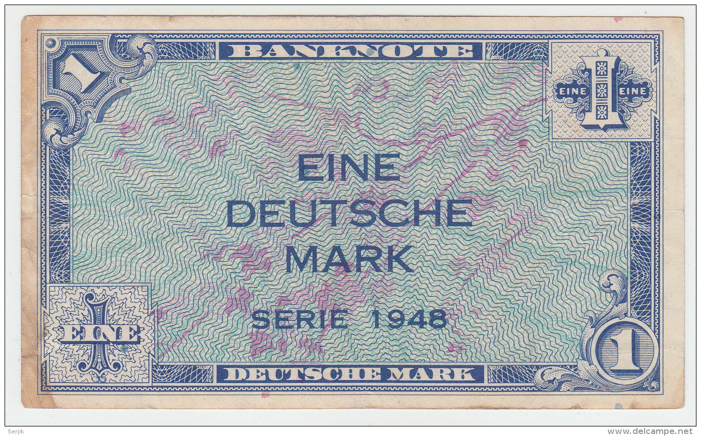 Germany 1 Deutsche Mark 1948 VF Pick 2a - 1 Mark