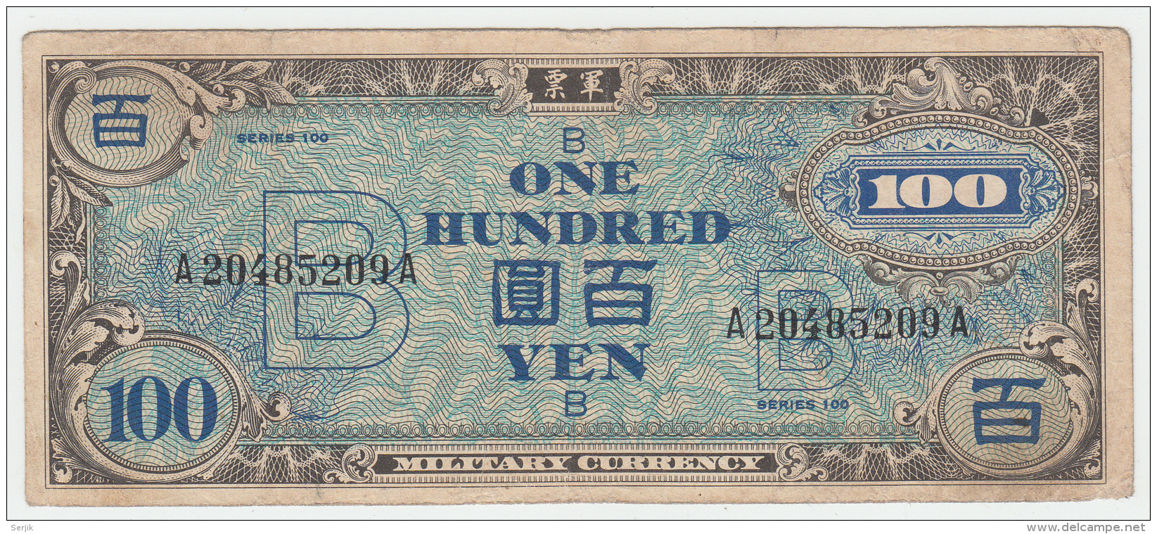 Japan 100 Yen 1945 AVF Banknote Pick 75 (AMC WWII) - Japan