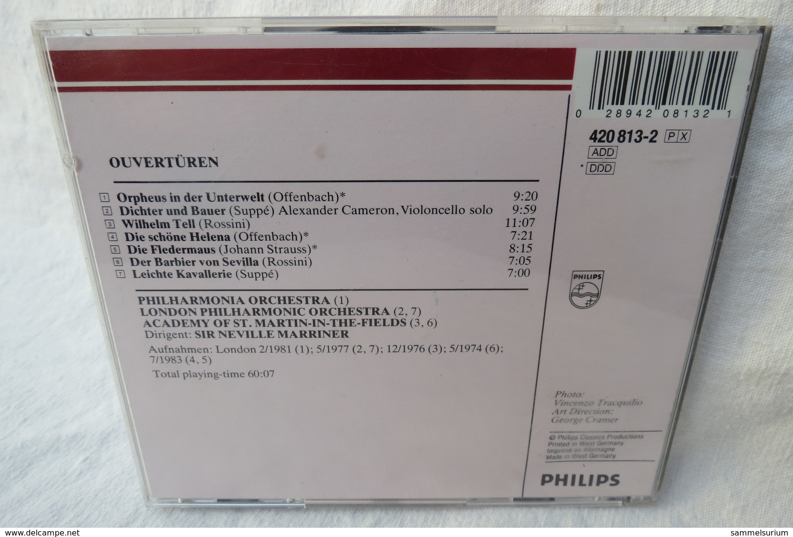 CD "Berühmte Overtüren" Wilhelm Tell, Die Fledermaus, Orpheus In Der Unterwelt.... - Klassik