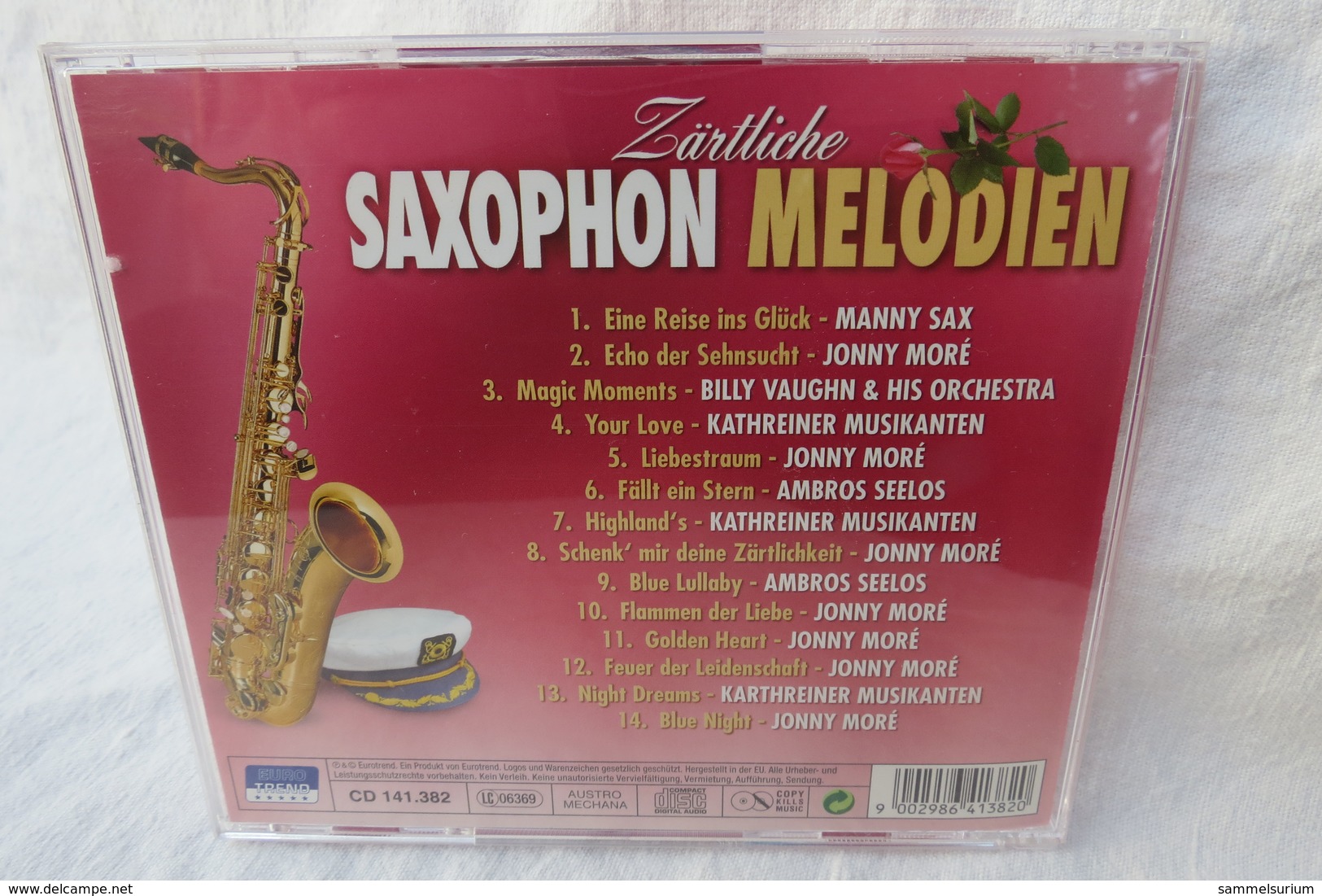 3 CDs "Zärtliche Saxophon Melodien"