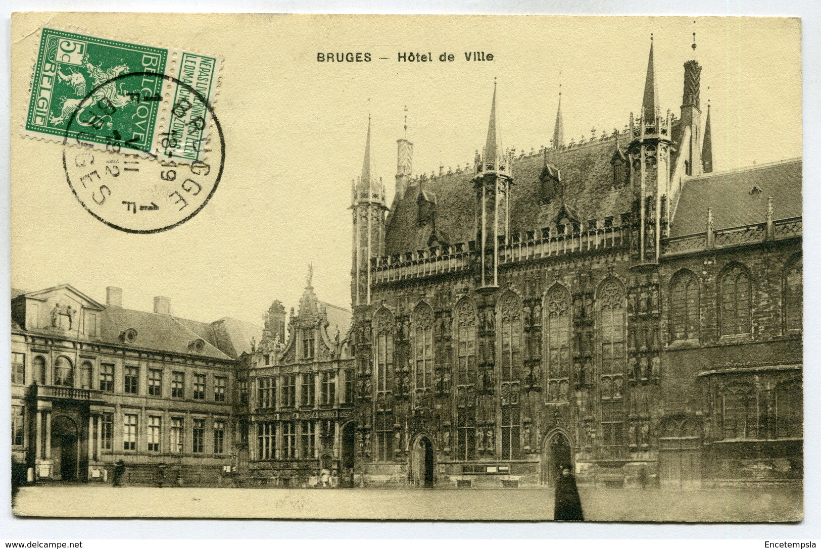 CPA - Carte Postale - Belgique - Bruges - Hôtel De Ville - 1912 (SV6044) - Brugge