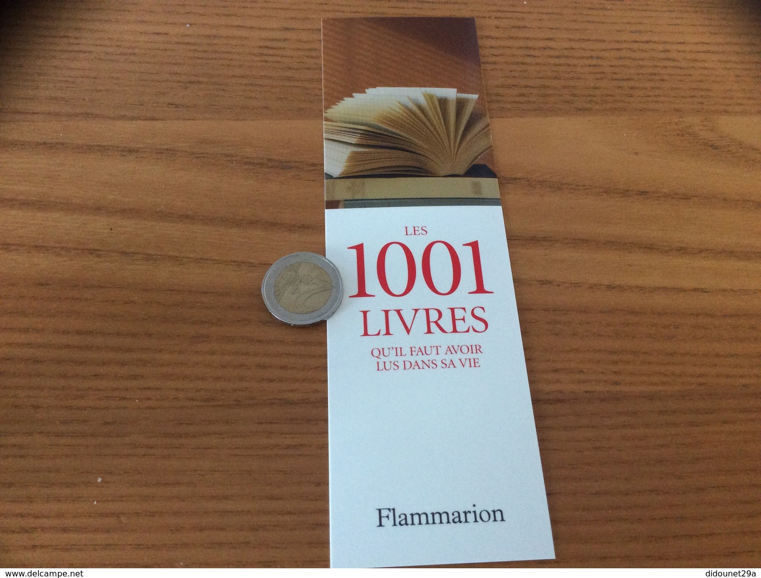 Marque-page « LES 1001 LIVRES - éditions Flammarion » 2007 - Marque-Pages