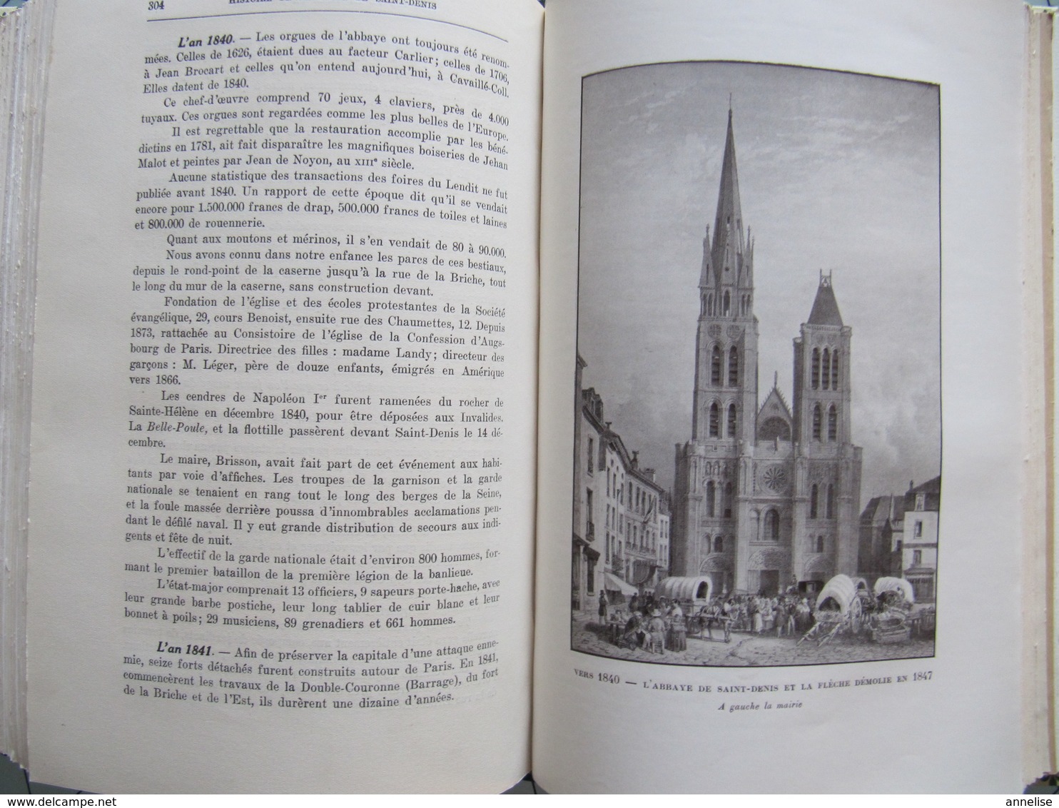 93 Histoire De La Ville De St-Denis Et De La Basilique 1928 H. Monin - Ile-de-France