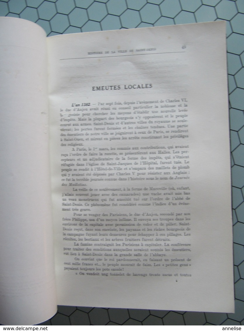 93 Histoire De La Ville De St-Denis Et De La Basilique 1928 H. Monin - Ile-de-France