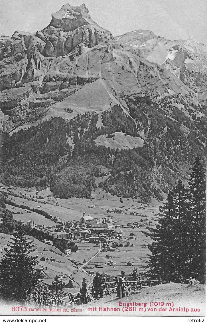 ENGELBERG → Wanderer Auf Der Arnialp Ca.1910 - Engelberg