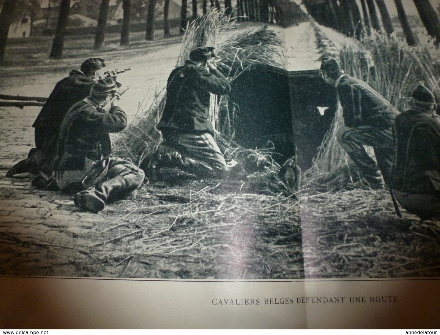 1914-18 Guerre En Belgique --> Cavaliers Belges Défendant Une Route; Soldats Belges Dans Une Tranchée;Train Blindé Belge - 1914-18