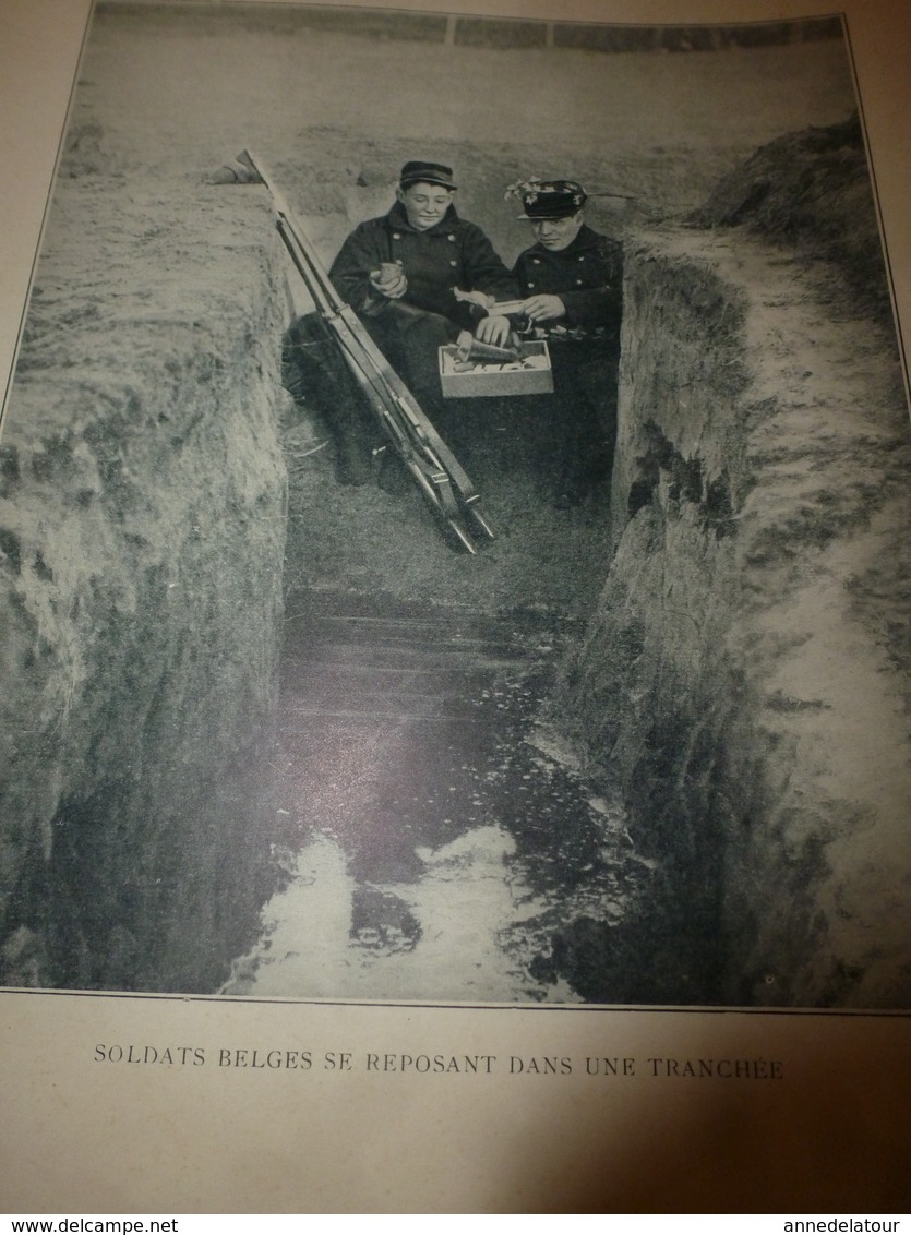 1914-18 Guerre En Belgique --> Cavaliers Belges Défendant Une Route; Soldats Belges Dans Une Tranchée;Train Blindé Belge - 1914-18