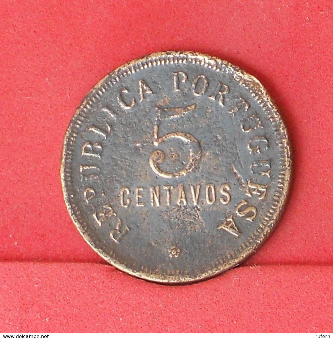 ANGOLA 5 CENTAVOS 1922 -    KM# 62 - (Nº25760) - Angola