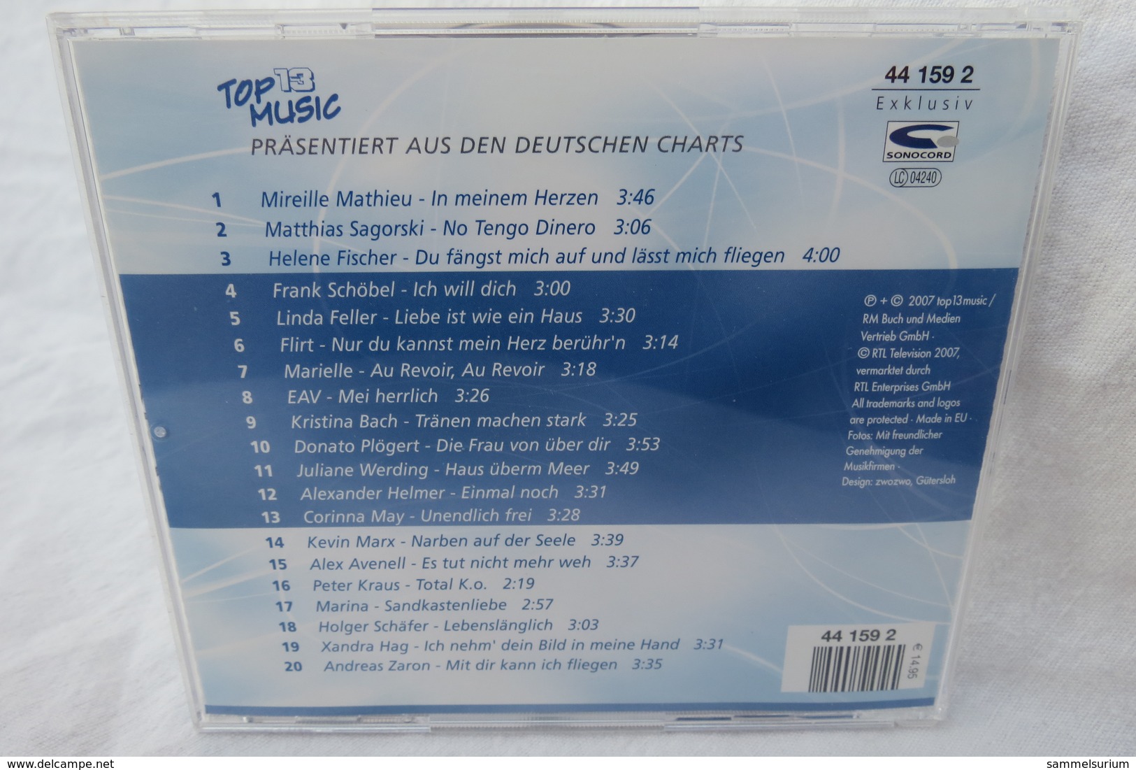 CD "Top 20 Aus Den Deutschen Charts" Ausgabe 1/2008 - Sonstige - Deutsche Musik