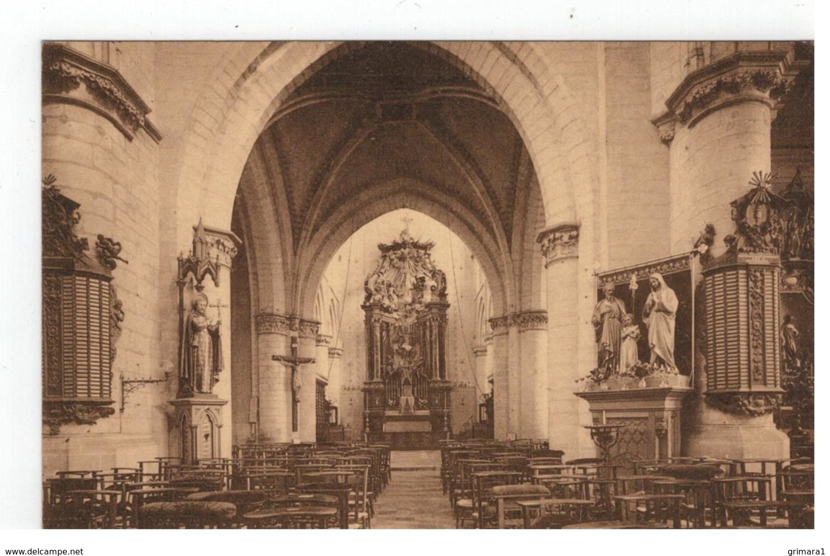 Herenthals   Binnenzicht Kerk Ste Waldetrudis - Herentals