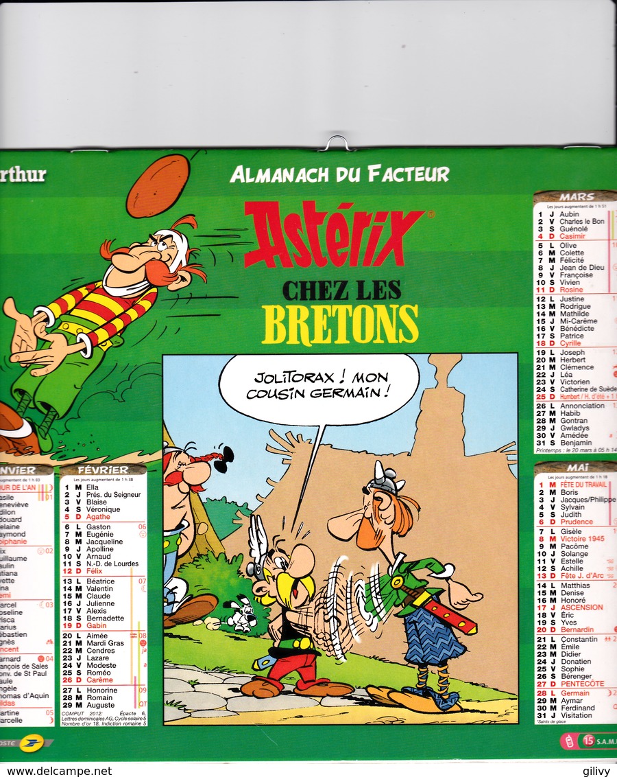 ASTERIX CHEZ LES BRETONS - Calendrier Des Postes - Grand Format : 2001-...