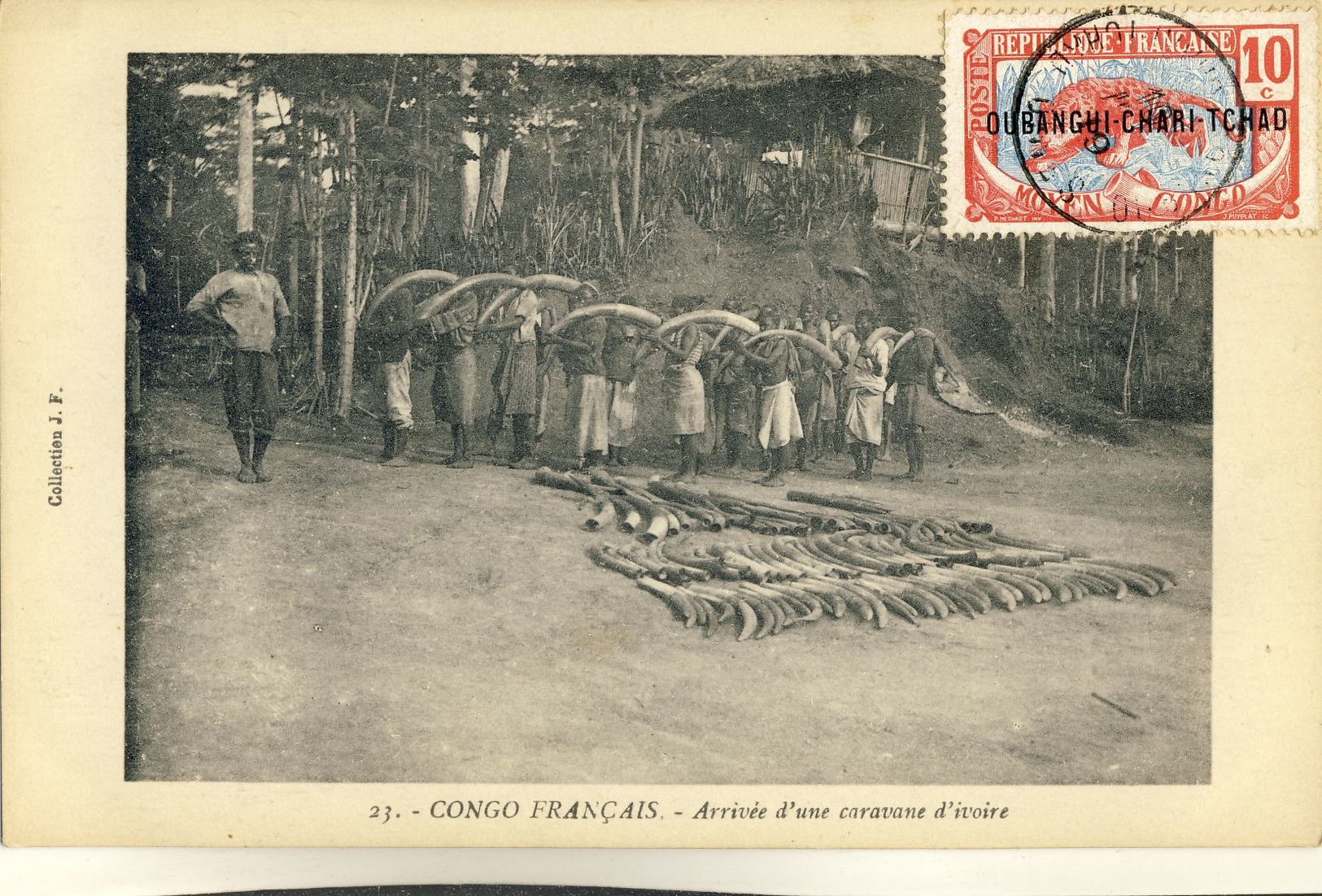 CONGO  FRANCAIS -- ARRIVEE  D'UNE  CARAVANE  D'IVOIRE - Congo Français