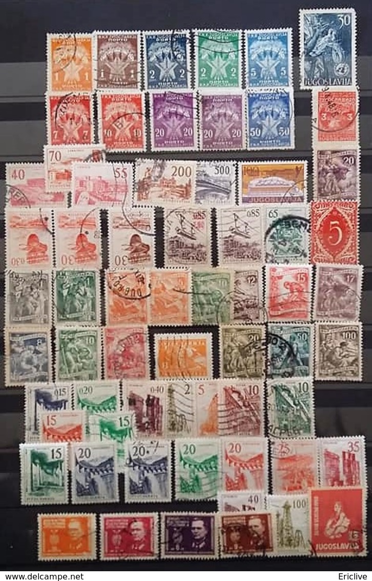 Yougoslavie Une Collection De 83 Jolie Timbres Oblitérés - Collections, Lots & Series