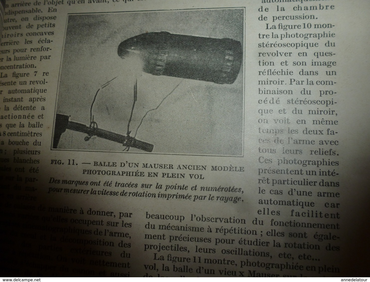 1917 LSELV : Un moyen de photographier les projectiles en plein vol, par André Crober (ingénieur)
