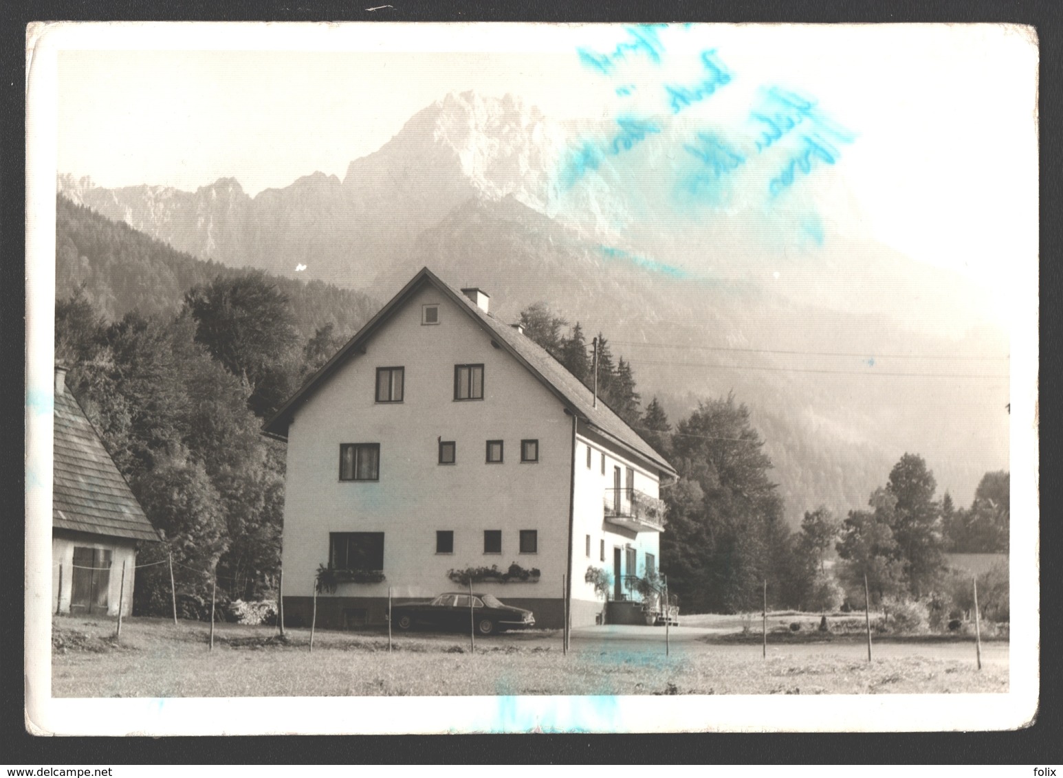 Sankt Gallen - Gasthaus Berthold Leitner - Oberreith 16 - Verlag Foto Hochreiter - Oldtimer Jaguar - Fotokarte - St. Gallen