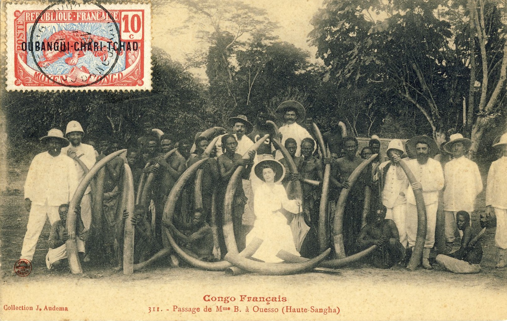 CONGO  FRANCAIS -- PASSAGE  De  Mme  B. à  OUESSO (Haute-Sangha) - Congo Français