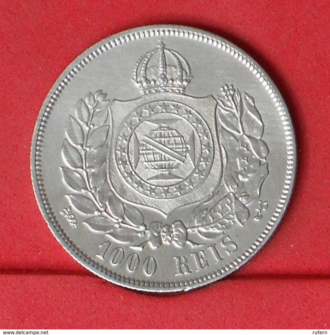 BRAZIL 1000 REIS 1869 - 12,5 GRS - 0,900 SILVER   KM# 476 - (Nº25866) - Brésil