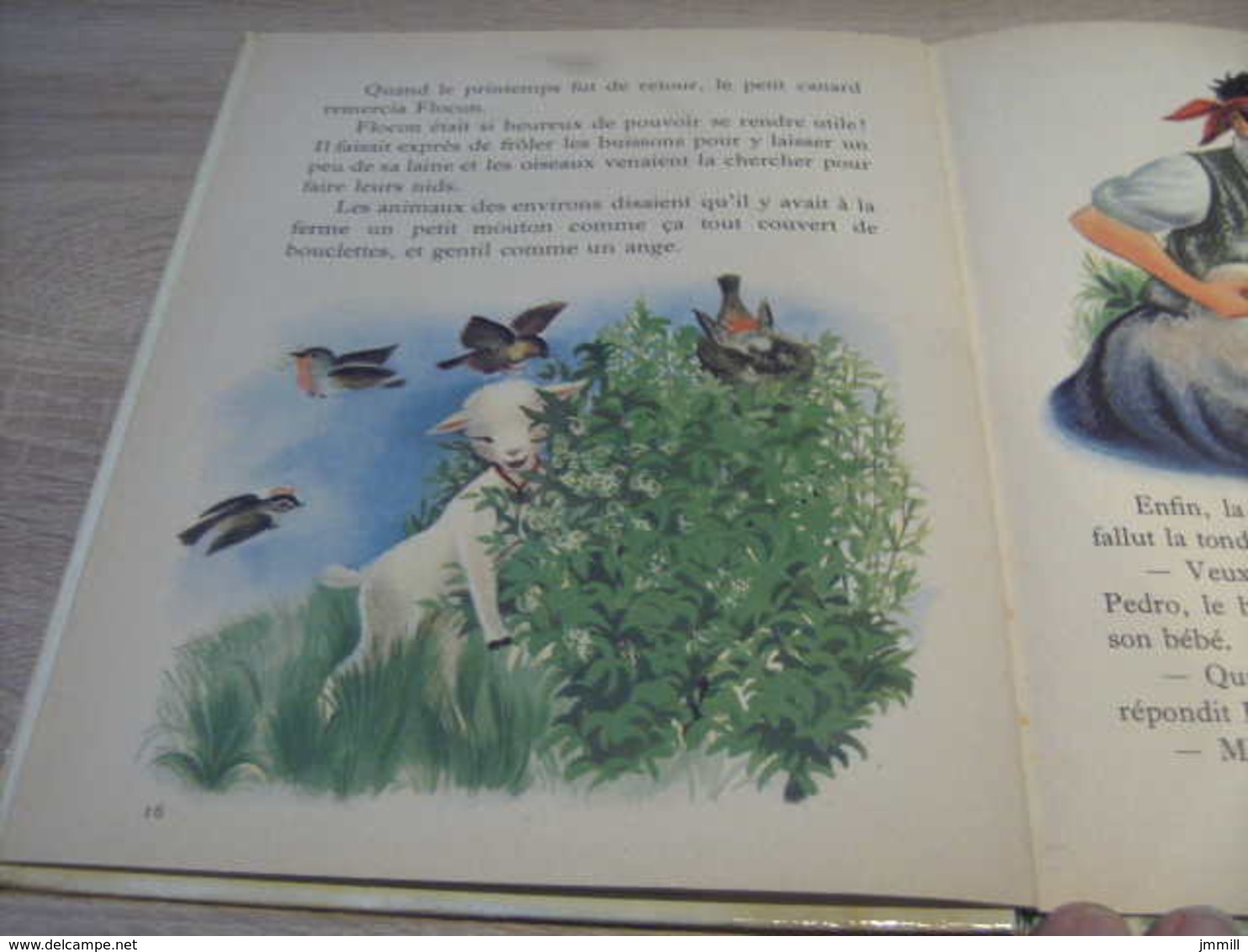 Ancienne Edition Collection Farandole : Flocon Le Petit Mouton Gilbert Delahaye Simone Baudoin - Casterman