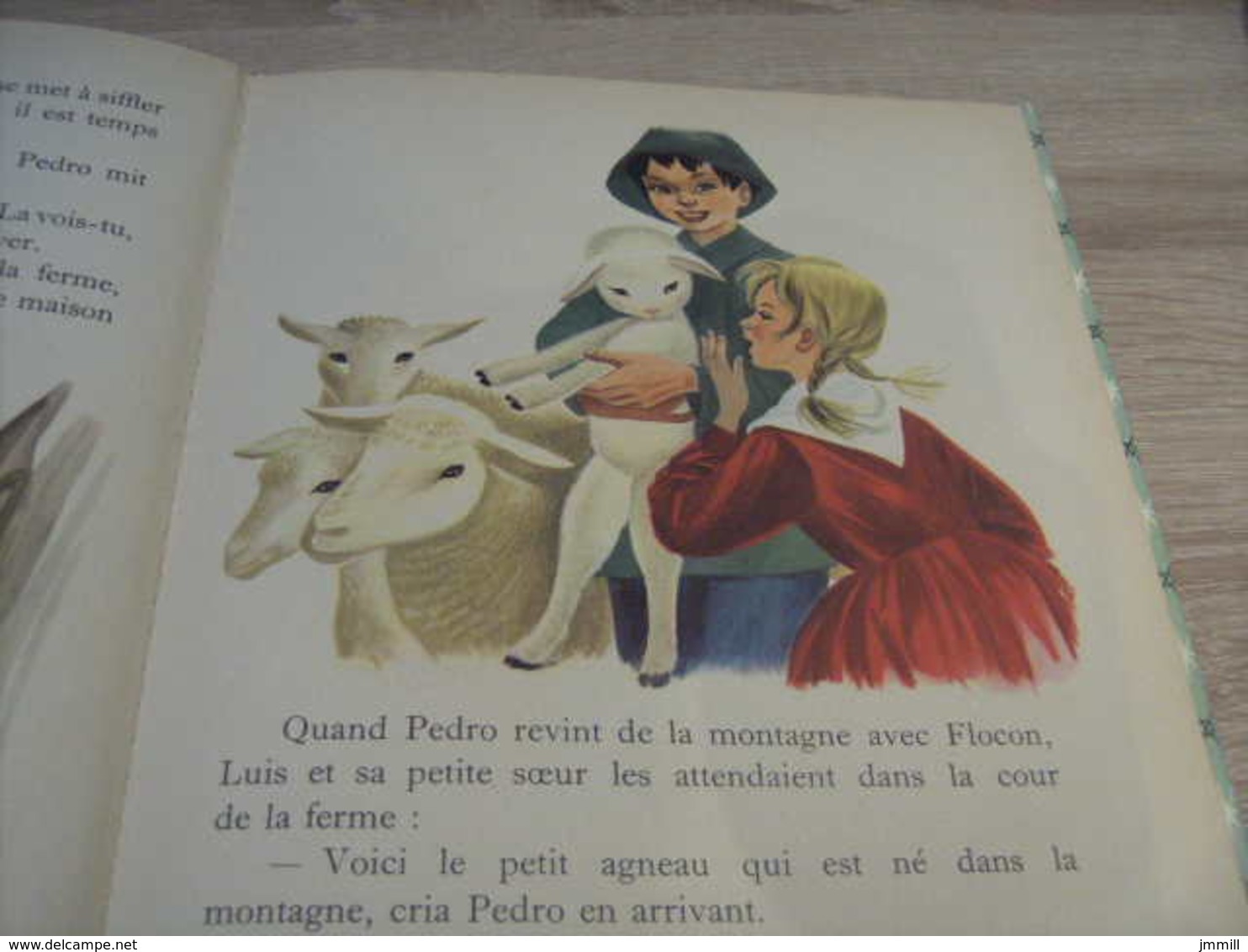 Ancienne Edition Collection Farandole : Flocon Le Petit Mouton Gilbert Delahaye Simone Baudoin - Casterman