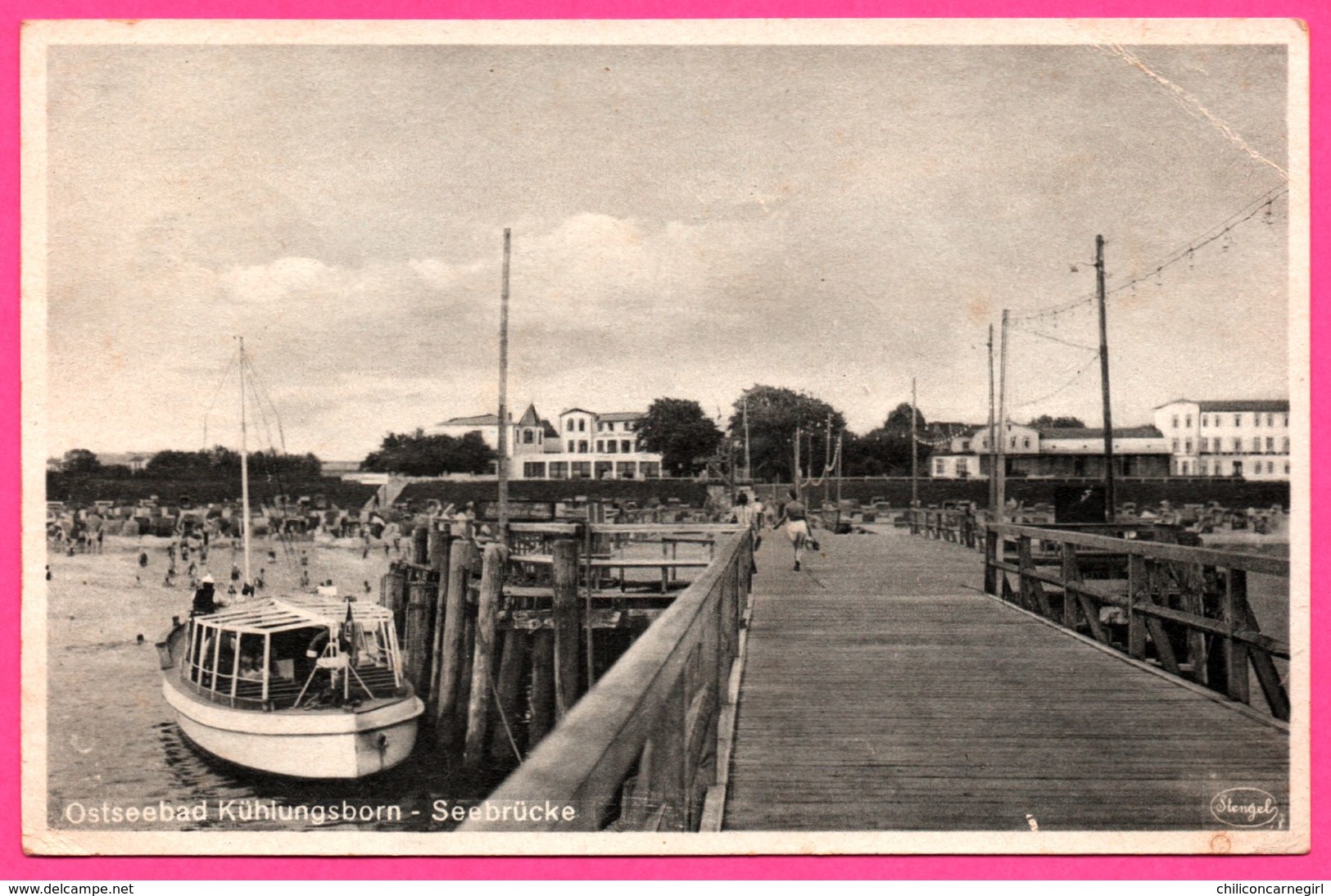 Ostseebad Kühlungsborn - Seebrücke - Port - Voilier - Animée - STENGEL - 1943 - Kuehlungsborn