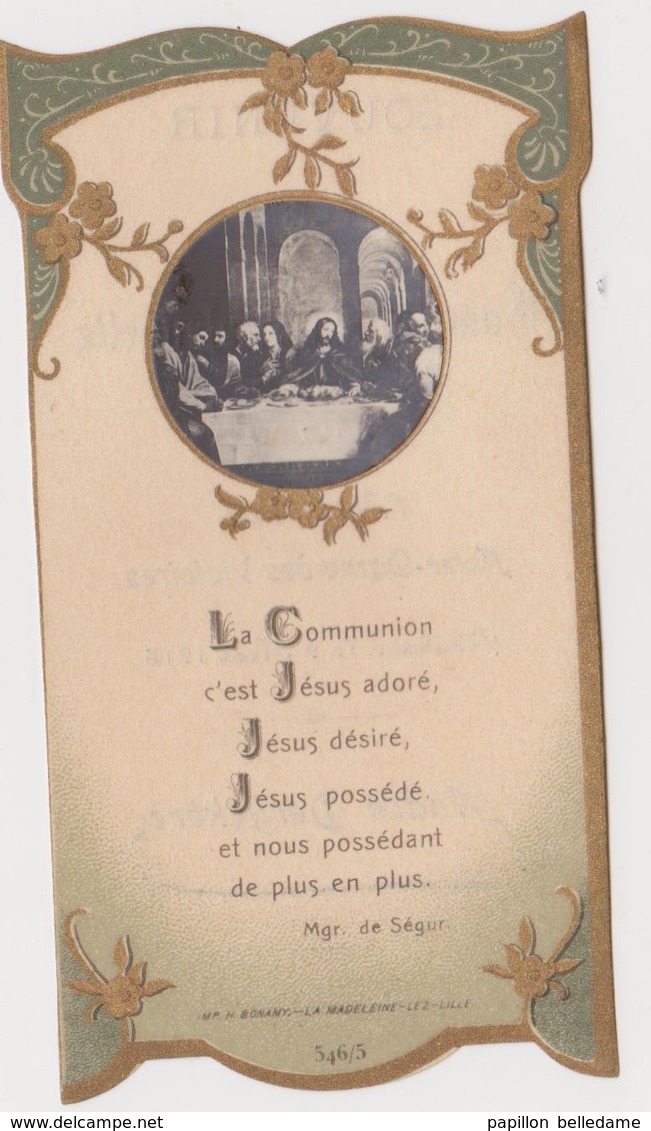 ROUBAIX  Faire-part De Communion De André Derychère - Communion