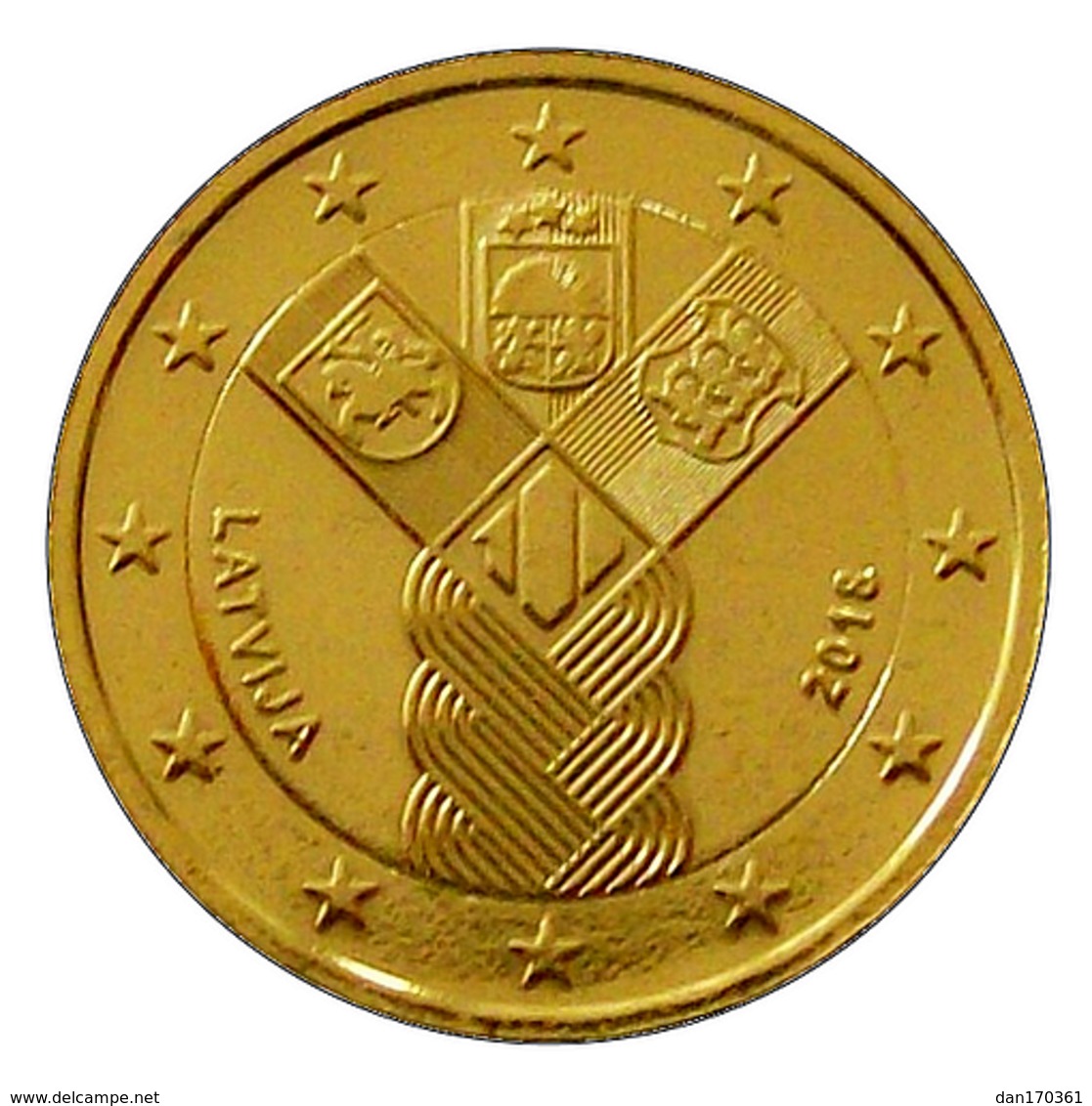 LETTONIE 2018 - ETATS BALTES - 2 EUROS COMMEMORATIVE PLAQUÉE OR - Latvia