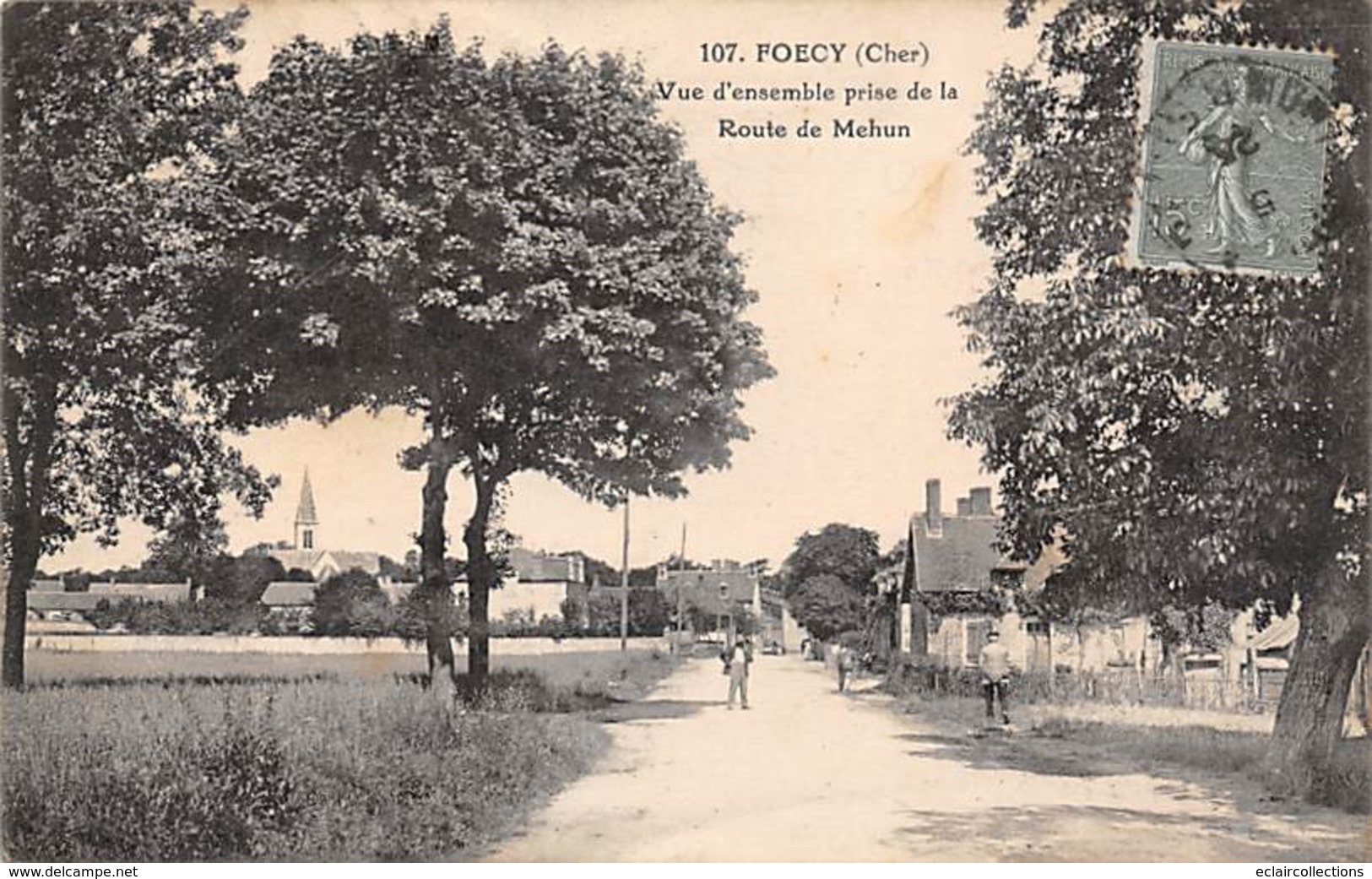 Foécy     18       Vue D'ensemble. Route De Melun      ( Voir Scan) - Other & Unclassified