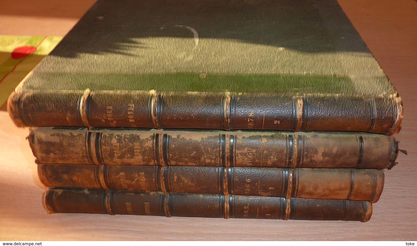 LOT De 4 REVUE " LE TOUR DU MONDE " Par E.CHARTON .Années 1862 1er Sem, 1866 1er Sem, 1869 2ème Sem, 1878 2ème Semestre - 1801-1900