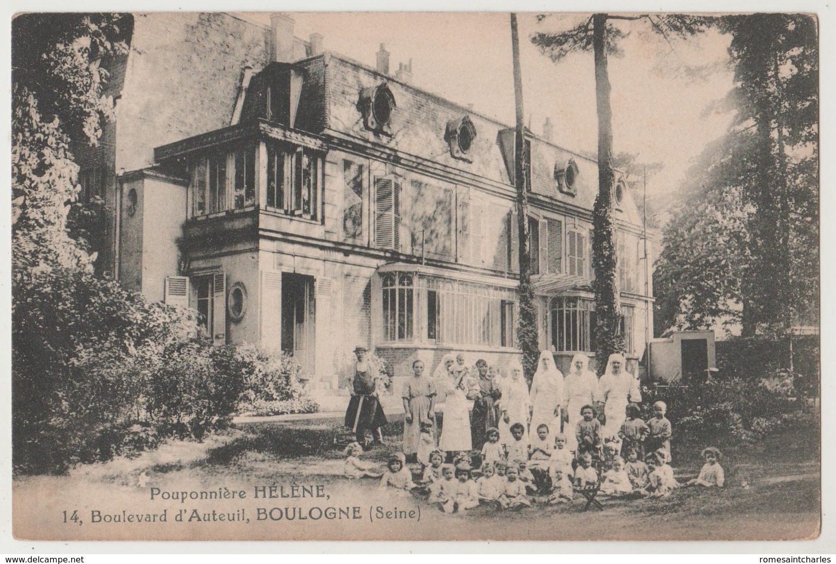 CPA 92 BOULOGNE Pouponnière HELENE , 14 Boulevard D' Auteuil - Boulogne Billancourt