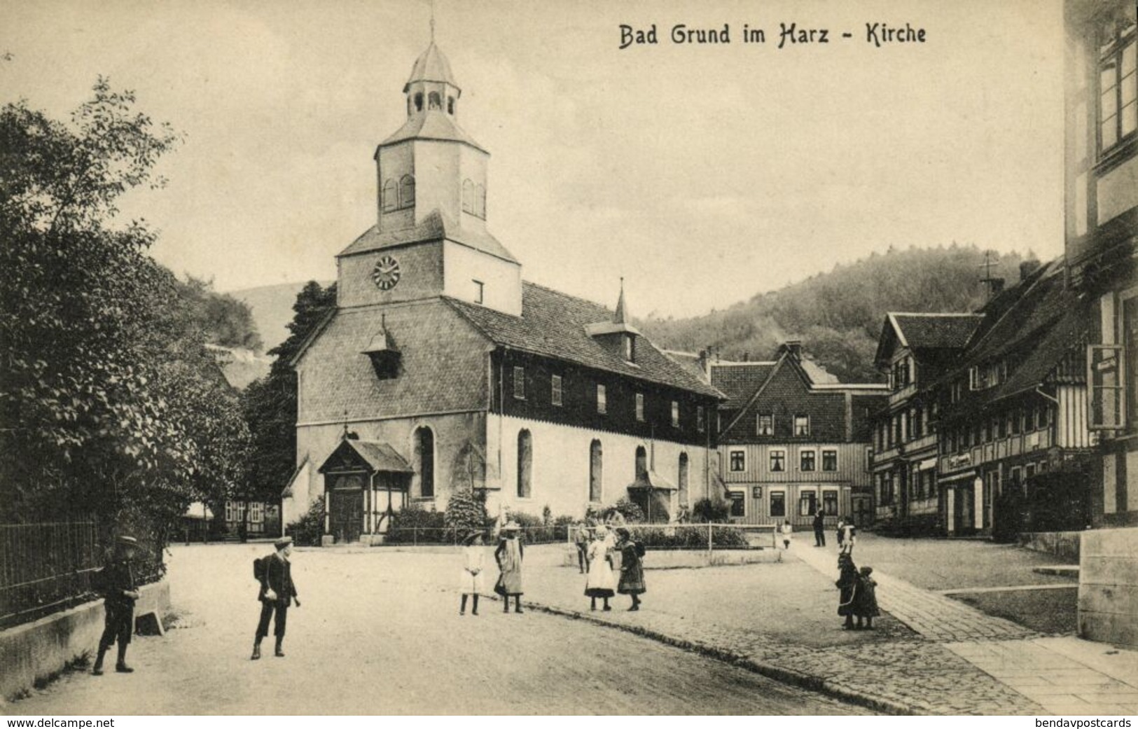 BAD GRUND Im Harz, Kirche (1910s) AK - Bad Grund