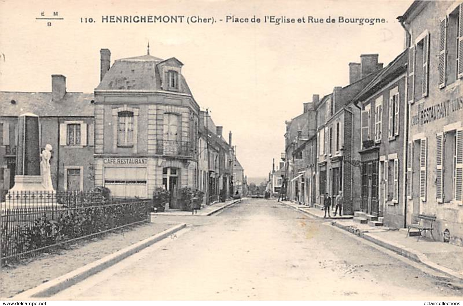 Henrichemont       18        Place De L'Eglise Et Rue De Bourgogne        ( Voir Scan) - Henrichemont