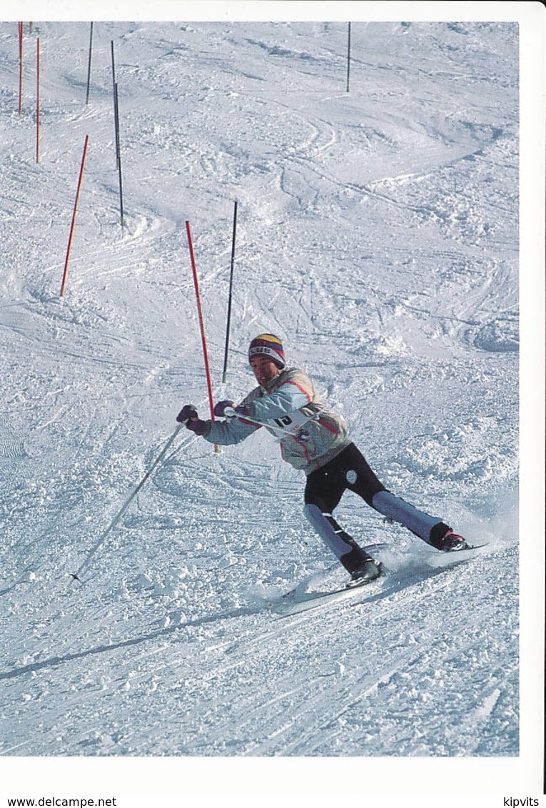 1994 Unused Postcard / Team Grønland Greenland, Slalom Skiing - Greenland