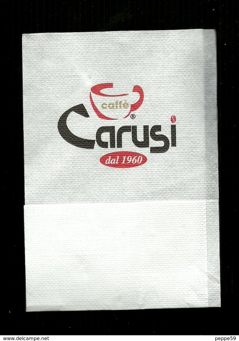 Tovagliolino Da Caffè - Caffè Carusi - Serviettes Publicitaires