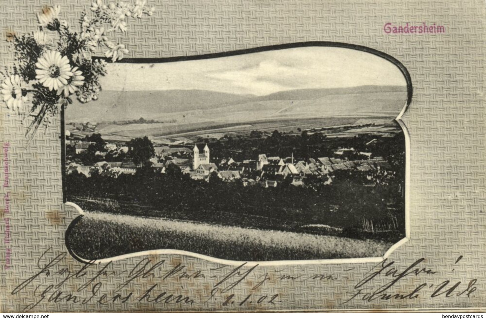 GANDERSHEIM, Panorama (1902) AK - Bad Gandersheim