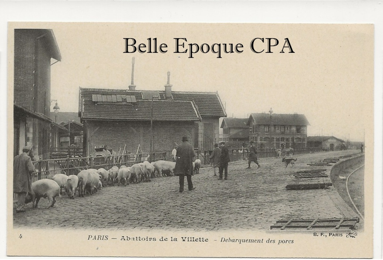 75 - PARIS 19 - Les Abattoirs De La Villette / X10 CPA - SÉRIE COMPLÈTE Avec Pochette D'origine ++++ BF +++ Parfait état - Petits Métiers à Paris