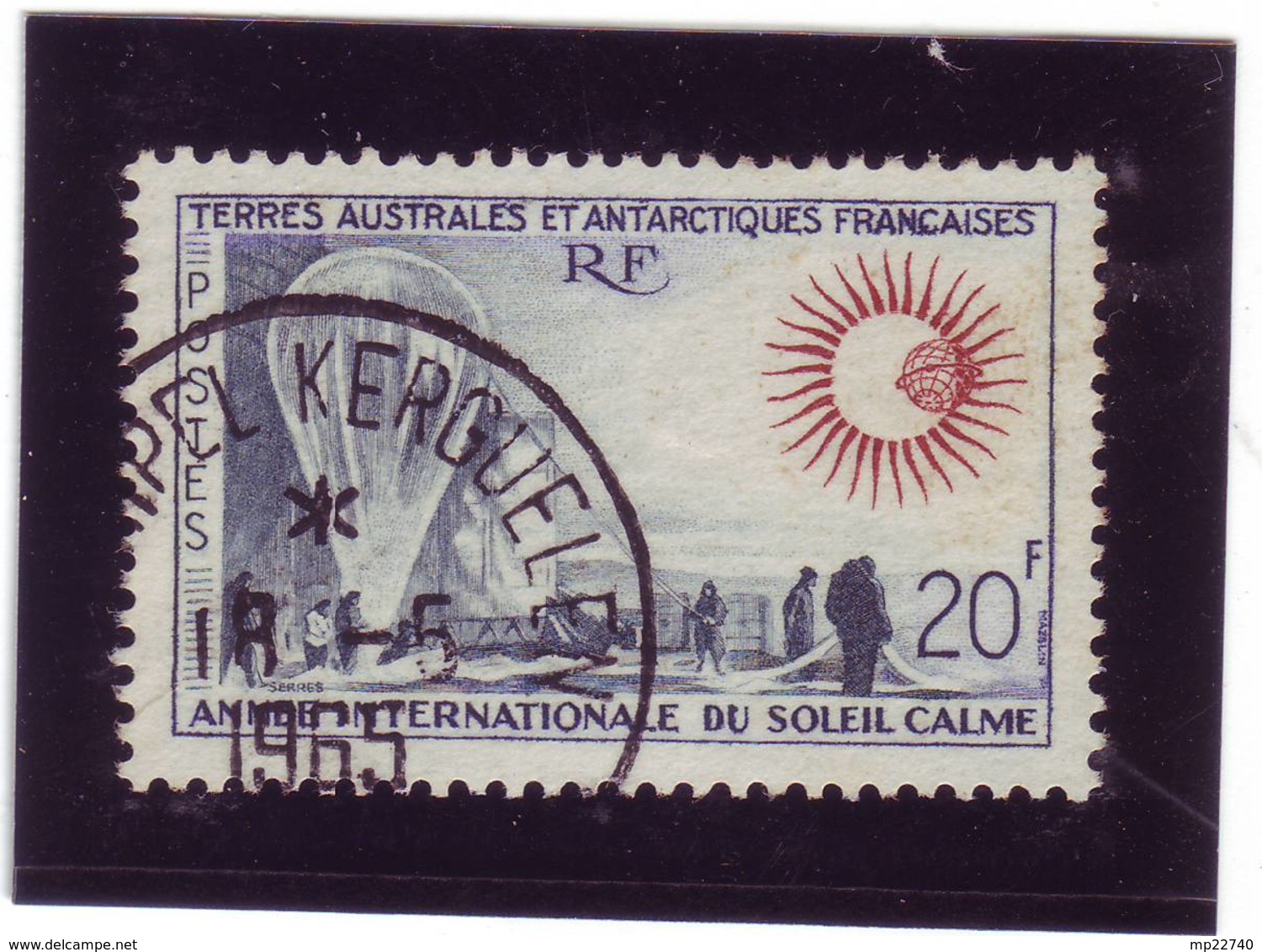 TAAF N° 21 SOLEIL CALME OBL KERGUELEN 1965 - Used Stamps