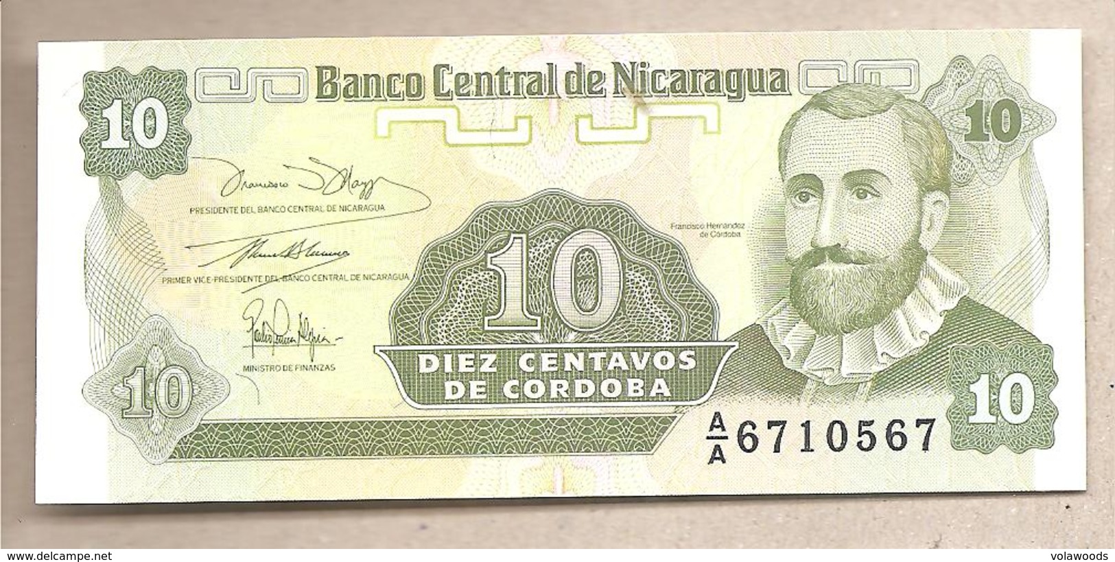 Nicaragua - Banconota Non Circolata FdS UNC Da 10 Centesimi Di Cordoba P-169a.1 - 1991 #19 - Nicaragua