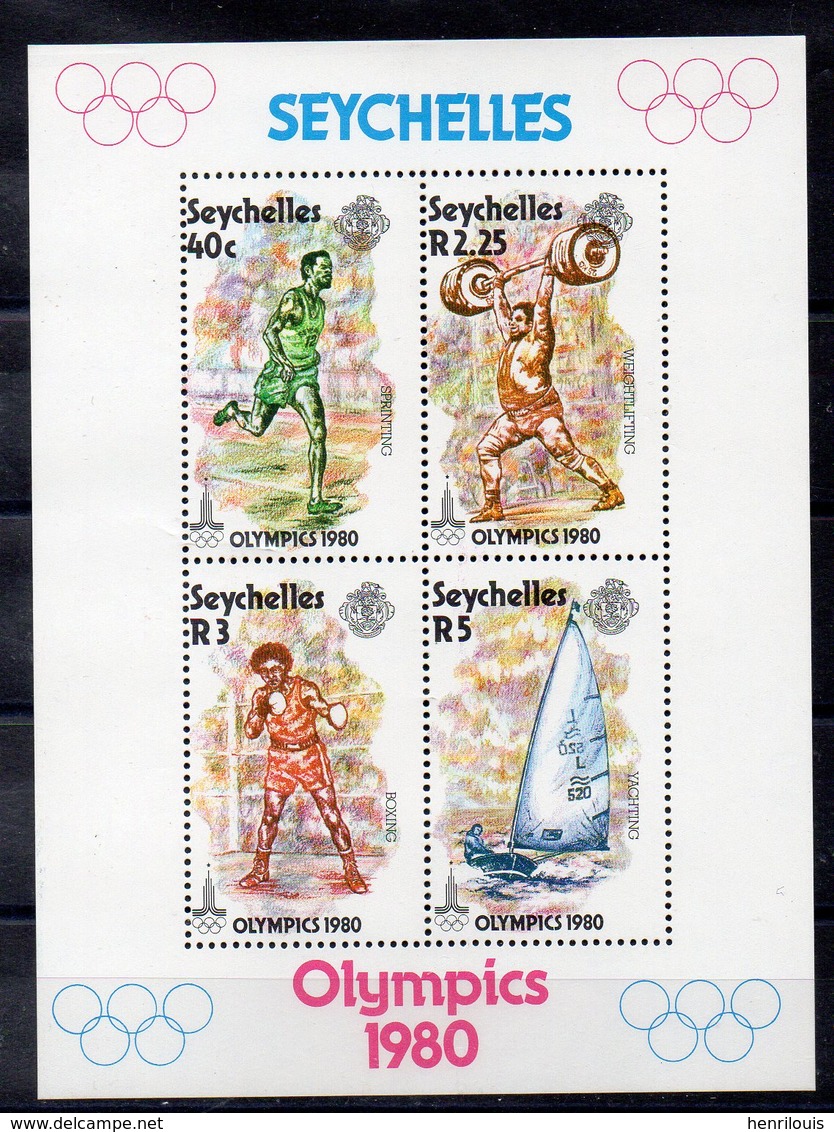 SEYCHELLES  Timbres Neufs ** De 1980  ( Ref 5735  ) Sport - JO - Seychelles (1976-...)