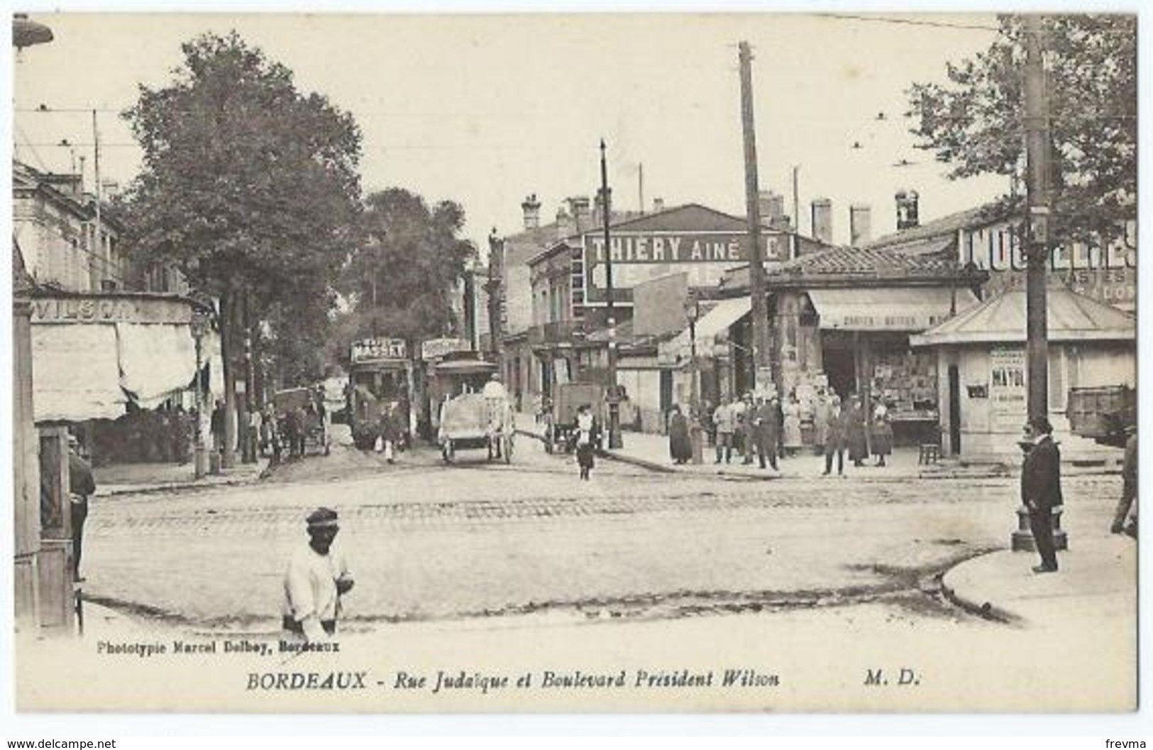 Bordeaux Rue Judaique Et Boulevard President Wilson - Bordeaux