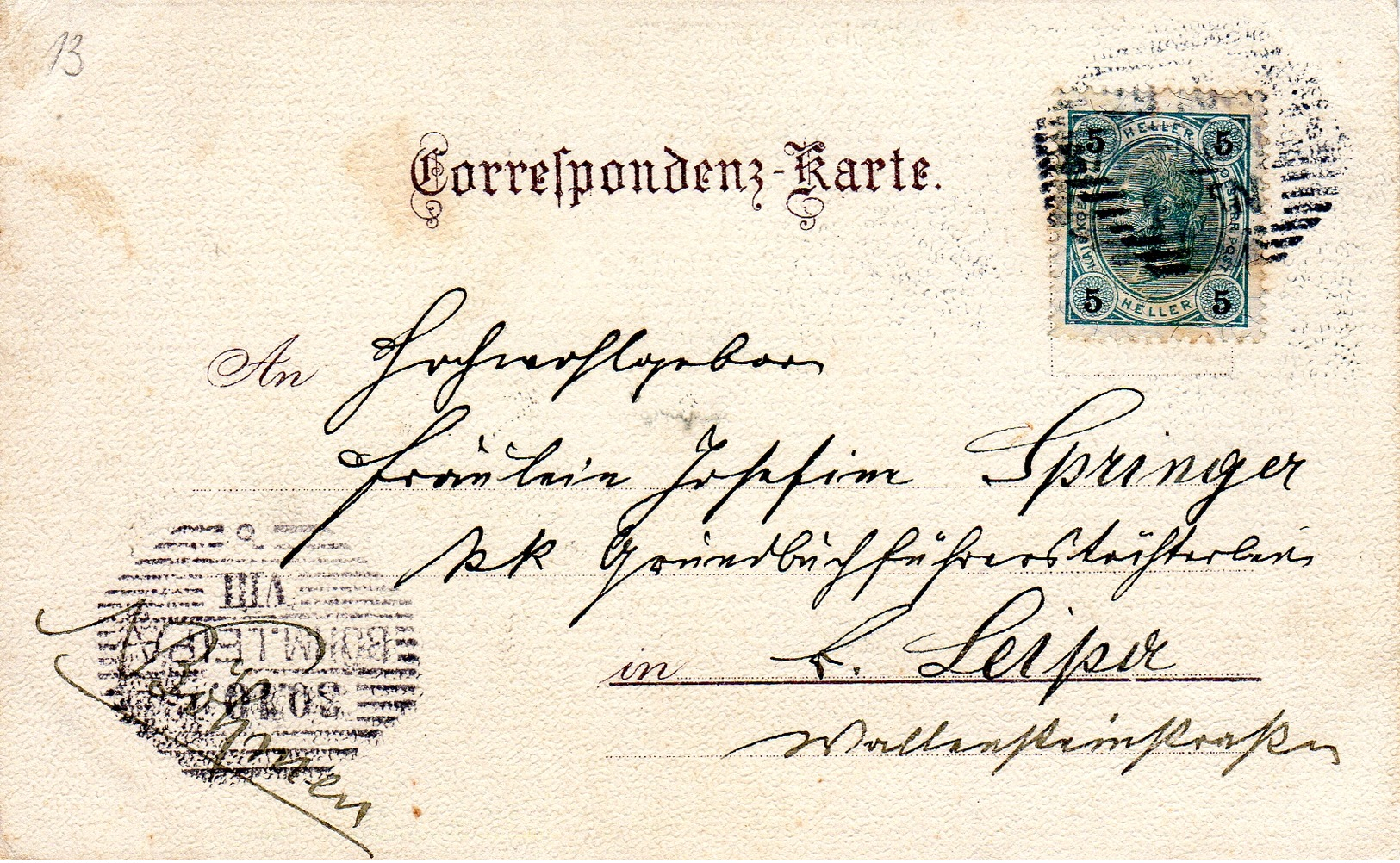 MÖDLING -  Der Lichtenstein, Verlag Stückler München, 29.10.1903 - Mödling