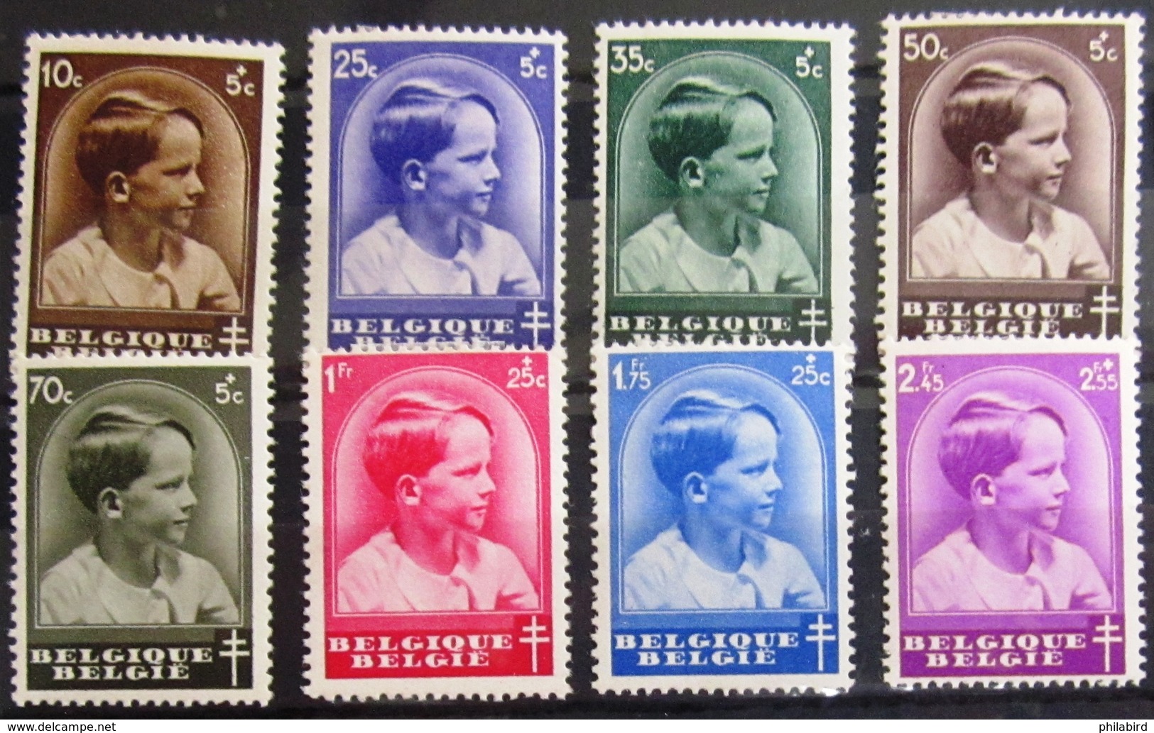 BELGIQUE               N° 438/445                 NEUF* - Nuevos