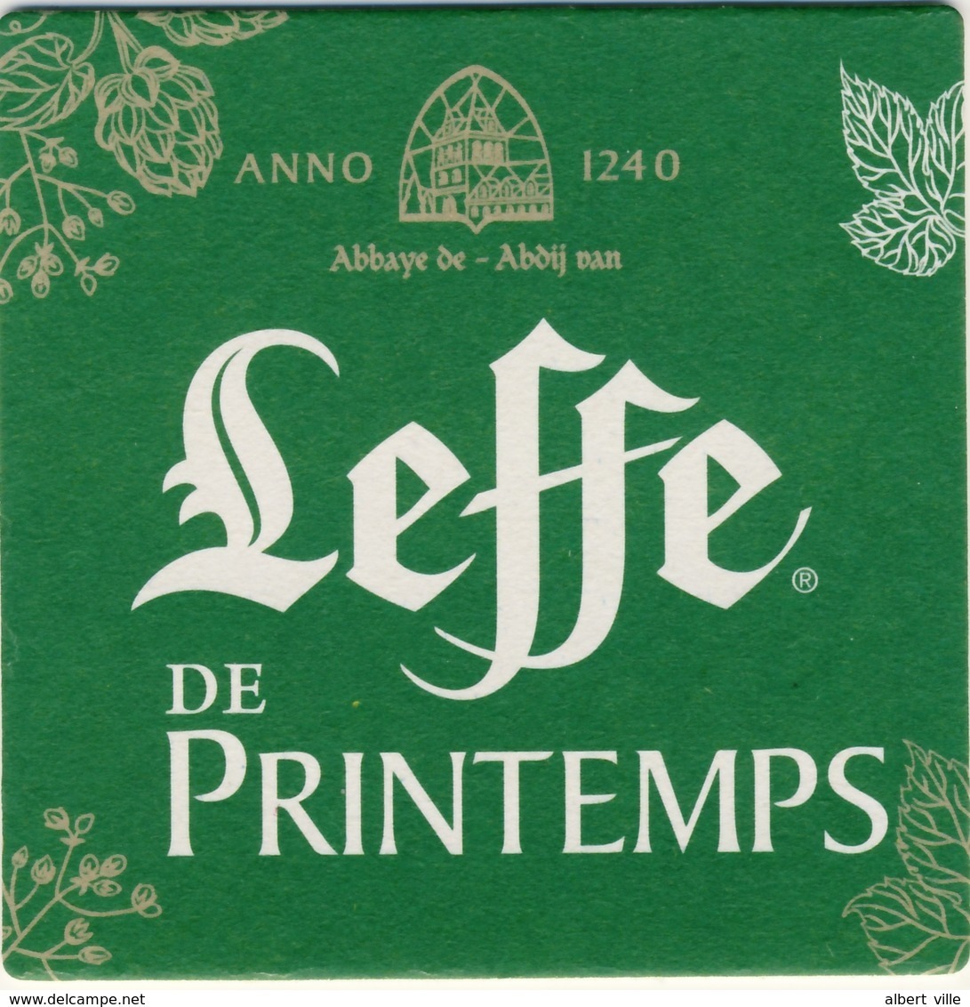 NEW 1 SOUS BOCK BIERDECKEL COASTER, BIERVILTJE, SOTTO BICCHIERI, Carton   LEFFE  De PRINTEMPS 2018 Scan Recto Verso - Sous-bocks