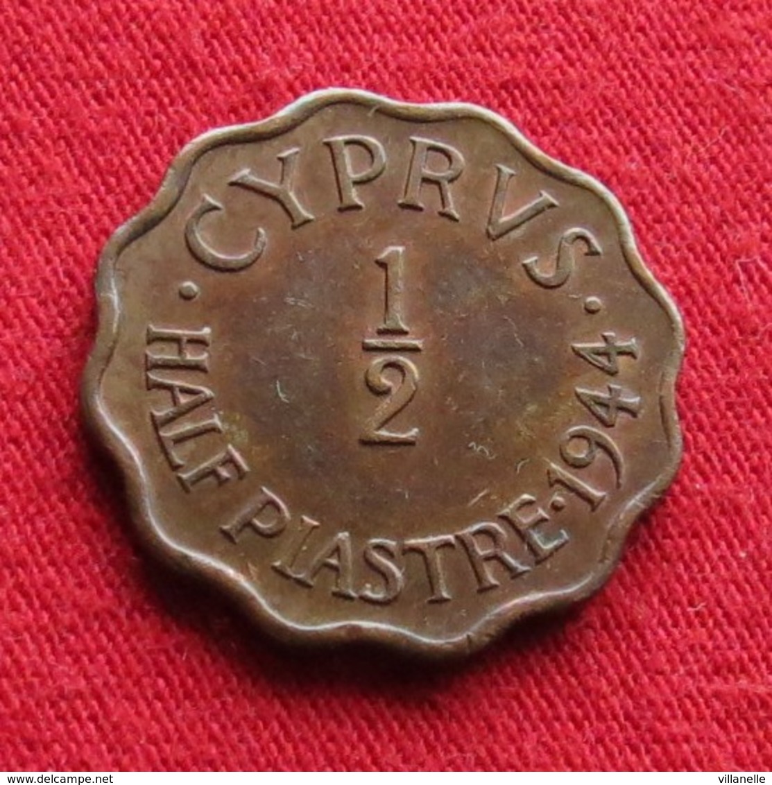 Cyprus 1/2 Piastre 1944 KM# 22a *V1 Chipre Chypre Cipro Zypern - Chypre