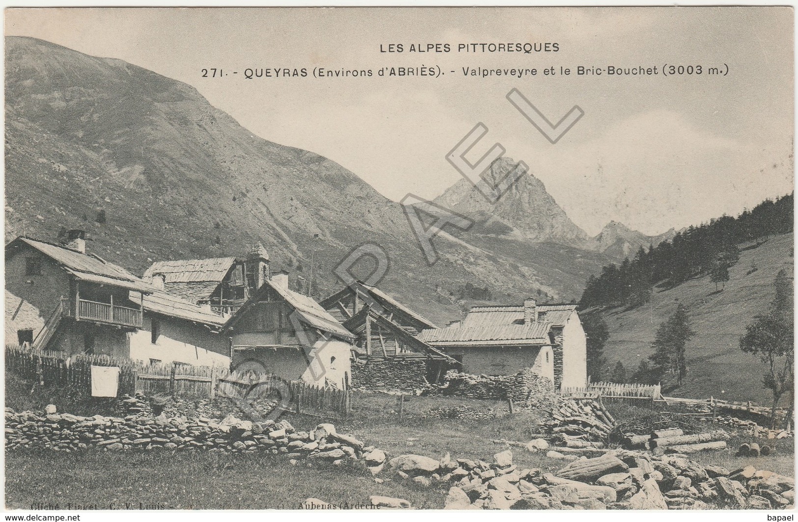 Queyras (05) - Environs D'Abriès - Valpreveyre Et Le Bric-Bouchet - Autres & Non Classés